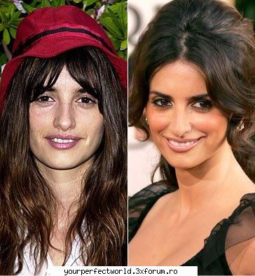 bill nemachiat arata a baiat si e foarte sweet. 

penelope cruz .`vedete nemachiate